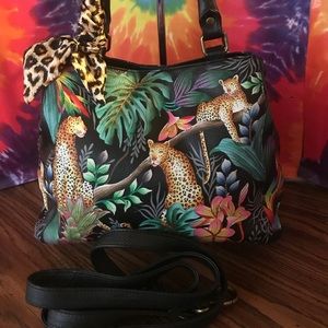 Anuschka Jungle Queen Multi-Compartment Satchel